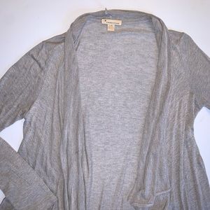 flowy grey cardigan